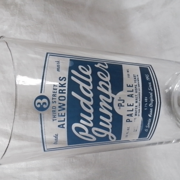 Third Street Ale Works Puddle Jumper 16 Oz Pint Glass - Picture 4 of 4